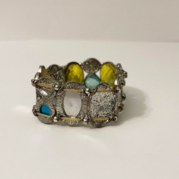 Vintage Elastic Bracelet 8 Inch Long Jewelry - Picture 8 of 16